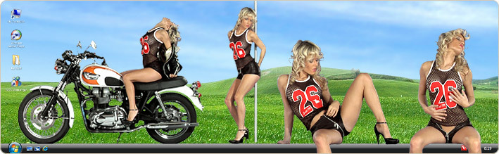 Porn Model Jana H Strips in VirtualGirl's 26 Miles Stripper Desktop