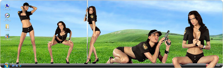 Porn Model Zoe Strips in VirtualGirl's Bang Bang Stripper Desktop
