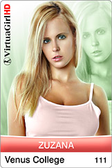 Beautiful Adult Model Zuzana Does a Sexy Striptease in Venus College