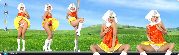 Porn Model Sandra Sanchez Strips in VirtualGirl's Marvel Land Stripper Desktop