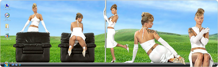 Porn Model Liliane Tiger Strips in VirtualGirl's Scandal Stripper Desktop