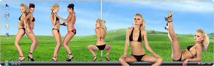 See Nude Models Katerina H & Ennie Strip When You Download VirtualGirl's Emerald Beach Stripper Desktop Software