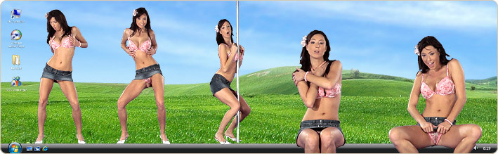 Porn Model Bijou Strips in VirtualGirl's Sunset Blvd Stripper Desktop