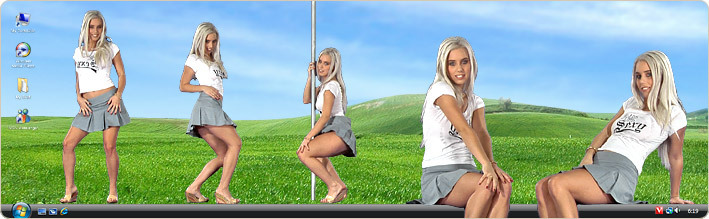 Porn Model Nesty Strips in VirtualGirl's Ice Tea Stripper Desktop