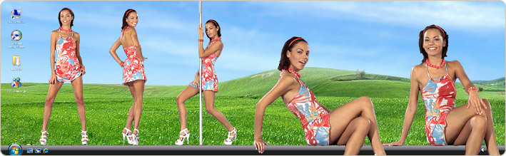 Porn Model Dorothy Bank Strips in VirtualGirl's Summer Camp Stripper Desktop
