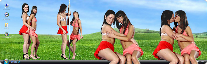 See Nude Models Angelina Crow & Tereza Strip When You Download VirtualGirl's Quiet Roomates Stripper Desktop Software