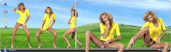 Porn Model Jewel Strips in VirtualGirl's Ray of Sunshine Stripper Desktop