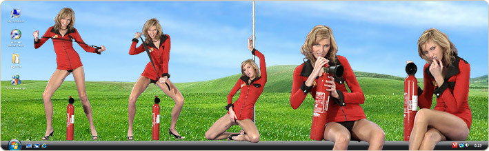 Porn Model Jewel Strips in VirtualGirl's Dancing Flame Stripper Desktop
