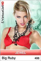 Virtual Stripper Desktop Pics of VirtuaGirl Model Jewel - Big Ruby