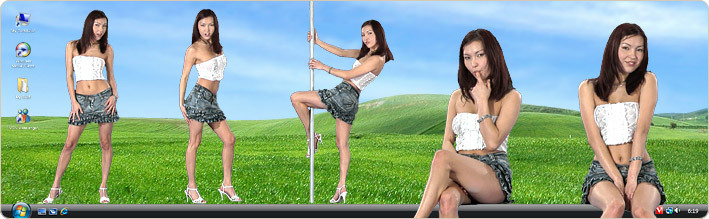 Porn Model Mai Strips in VirtualGirl's China Club Stripper Desktop
