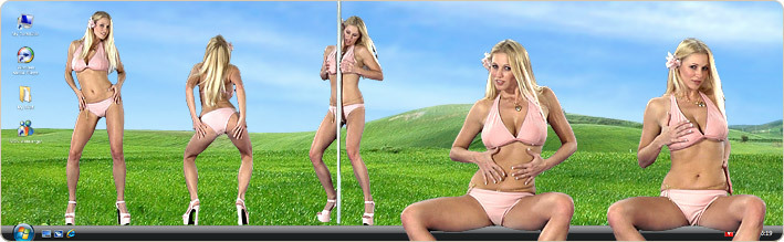 Porn Model Nikita Valentin Strips in VirtualGirl's Grayton Beach Stripper Desktop