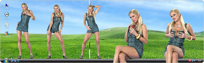 Porn Model Nikita Valentin Strips in VirtualGirl's Forever Young Stripper Desktop
