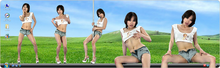 Porn Model Ting Strips in VirtualGirl's Made in Taiwan Stripper Desktop