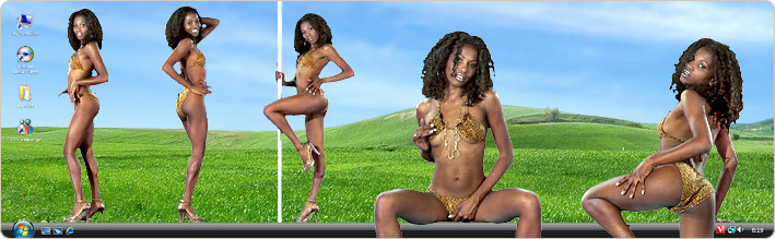 Porn Model ###GIRL### Strips in VirtualGirl's ###UPDATE### Stripper Desktop