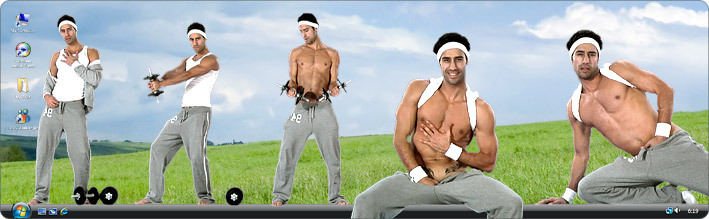 Download VirtualGuy Stripper Desktop Software to See Gay Model Kerim Strip in Grey Fox