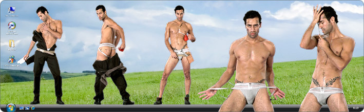 Download VirtualGuy Stripper Desktop Software to See Gay Model Kerim Strip in Lube