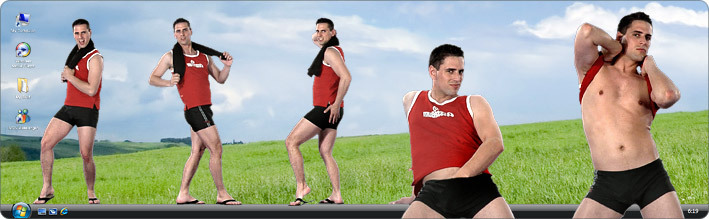 Download VirtualGuy Stripper Desktop Software to See Gay Model Karlos Armandes Strip in Competition