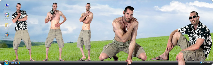 Download VirtualGuy Stripper Desktop Software to See Gay Model Jonathan Strip in Sand