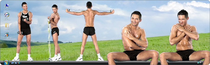 Download VirtualGuy Stripper Desktop Software to See Gay Model Nicolas Strip in Exercise