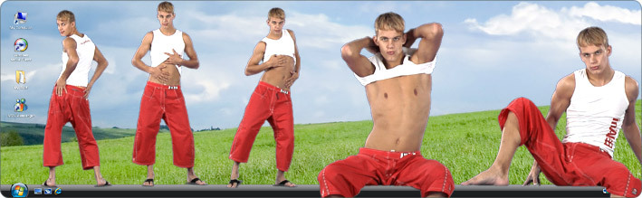 Download VirtualGuy Stripper Desktop Software to See Gay Model Luke Hamill Strip in Yummy