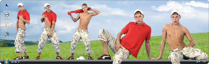 Download VirtualGuy Stripper Desktop Software to See Gay Model Luke Hamill Strip in Hot Stuff