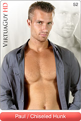 Handsome Male Model Paul Does a Hot Gay Striptease in Chiseled Hunk