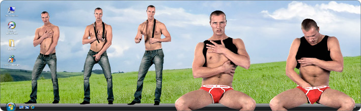 Download VirtualGuy Stripper Desktop Software to See Male Model Ivan Strip in Day Off