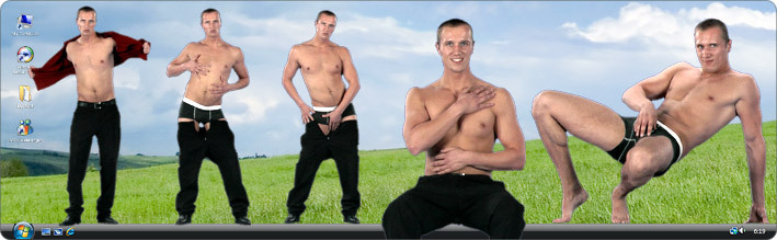 Download VirtualGuy Stripper Desktop Software to See Male Model Ivan Strip in Night Heat