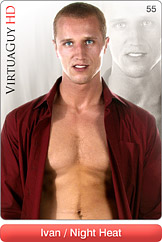 Handsome Male Model Ivan Does a Hot Striptease in Night Heat