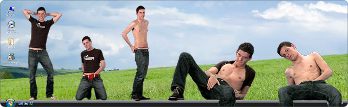 Download VirtualGuy Stripper Desktop Software to See Gay Model Adam Zarsky Strip in Club Night