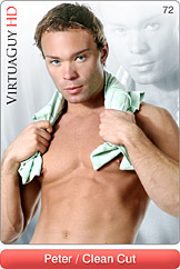 Handsome Male Model Peter Does a Hot Gay Striptease in Clean Cut