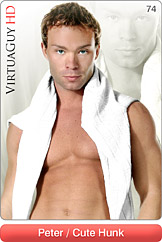 Handsome Male Model Peter Does a Hot Gay Striptease in Cute Hunk