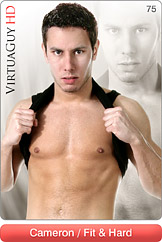 Handsome Male Model Cameron Does a Hot Gay Striptease in Fit & Hard