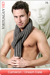 Handsome Male Model Cameron Does a Hot Gay Striptease in Dream Date