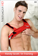 Handsome Male Model Rendy Scott Does a Hot Gay Striptease in In Training