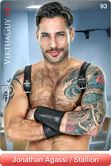 Handsome Male Model Jonathan Agassi Does a Hot Gay Striptease in Stallion